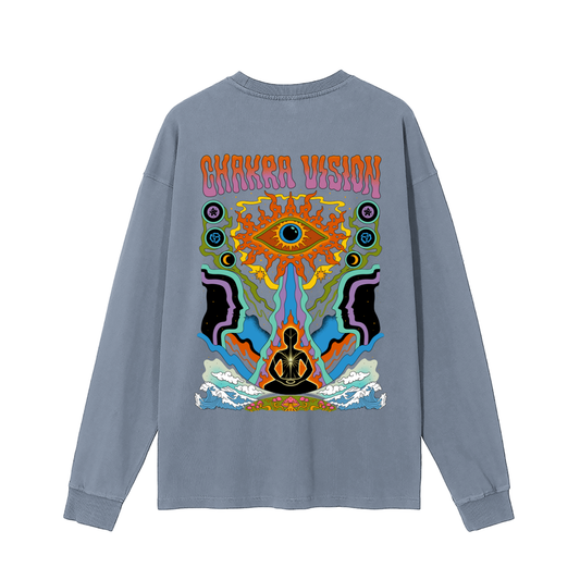 Chakra Vision - Vintage Washed Long Sleeve T-Shirt