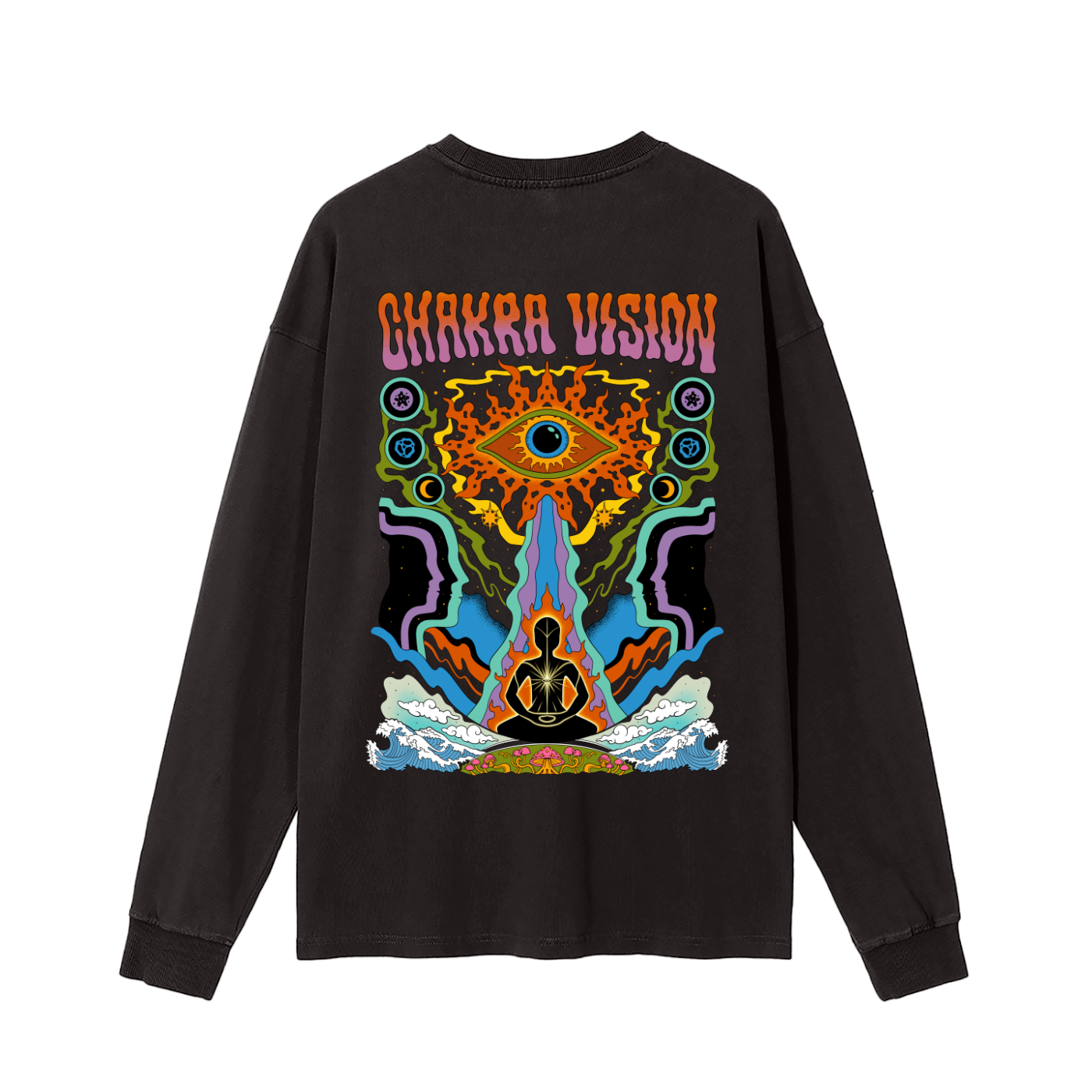 Chakra Vision - Vintage Washed Long Sleeve T-Shirt