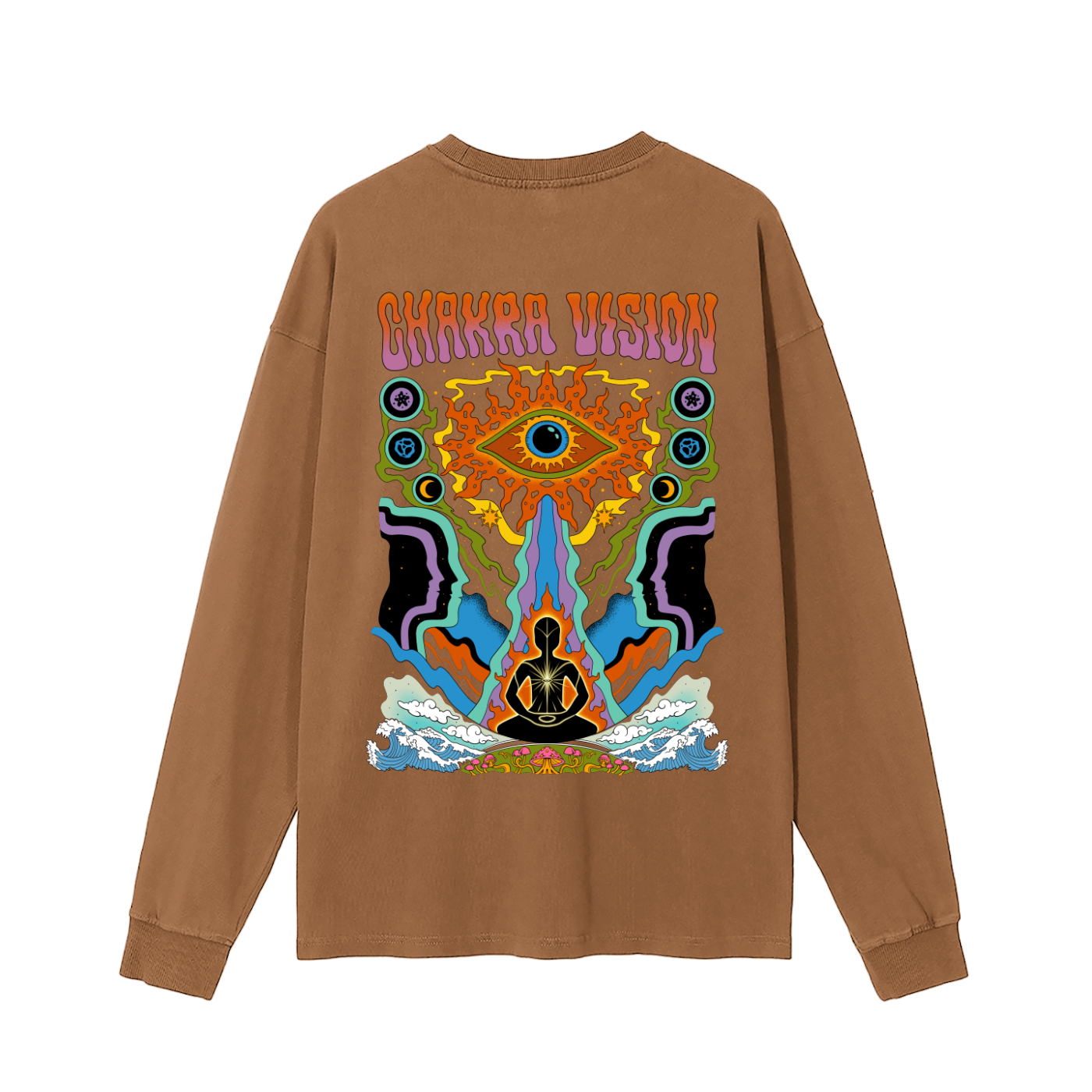 Chakra Vision - Vintage Washed Long Sleeve T-Shirt