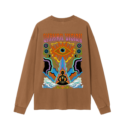 Chakra Vision - Vintage Washed Long Sleeve T-Shirt