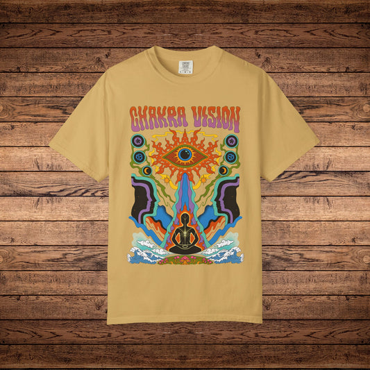 Chakra Vision - Unisex Garment-Dyed T-shirt