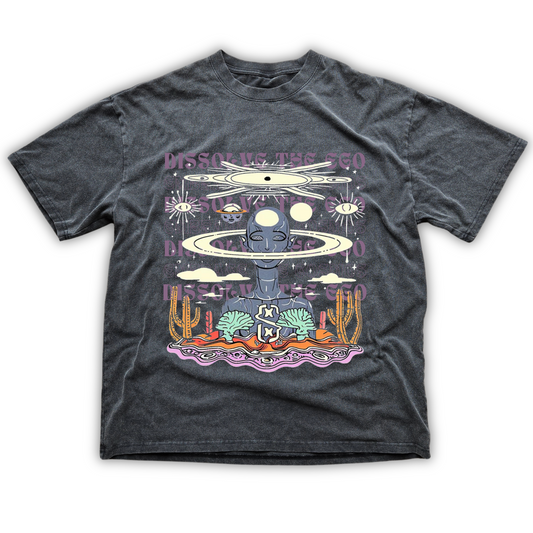 Dissolve The Ego - Fluffy Vintage Heavyweight T-Shirt