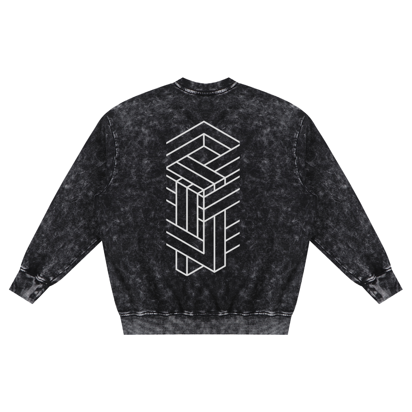 Paradigm - Snow Washed Hand-Frayed Heavyweight Sweatshirt (NEW)