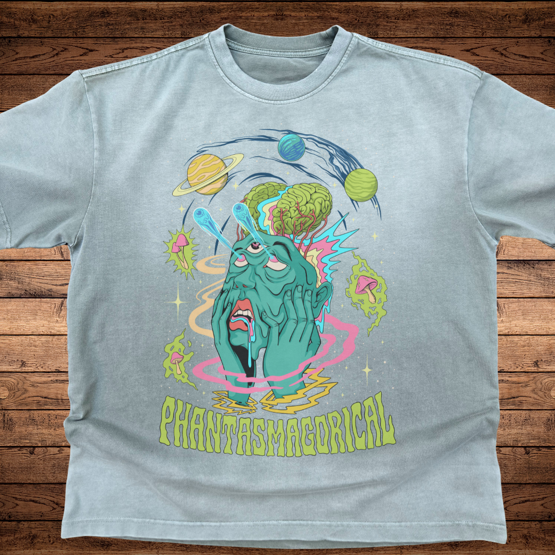 Macrodose - Ultra-Heavyweight Vintage Washed Oversized T-Shirt - 300 GSM