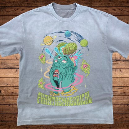 Macrodose - Ultra-Heavyweight Vintage Washed Oversized T-Shirt - 300 GSM