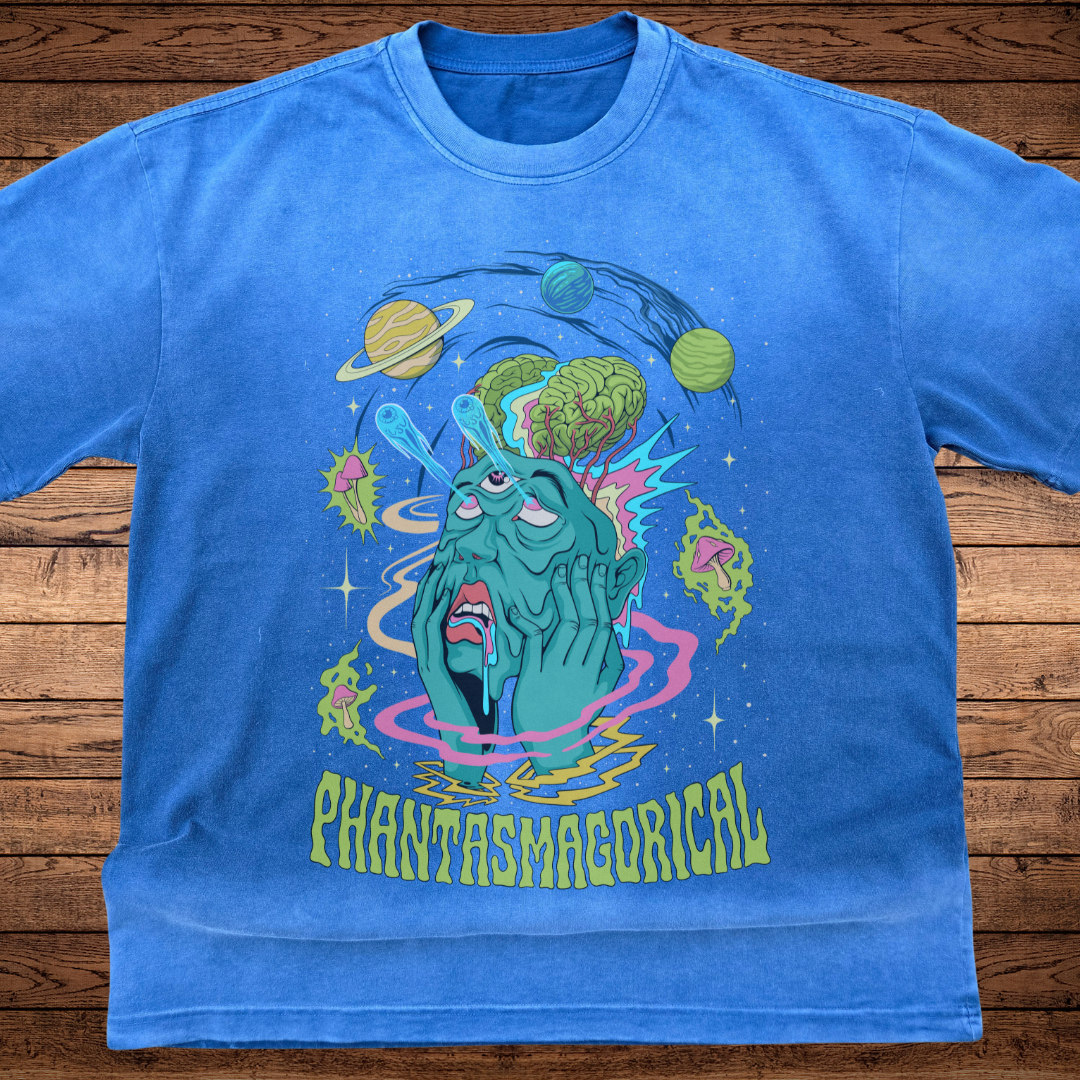 Macrodose - Ultra-Heavyweight Vintage Washed Oversized T-Shirt - 300 GSM