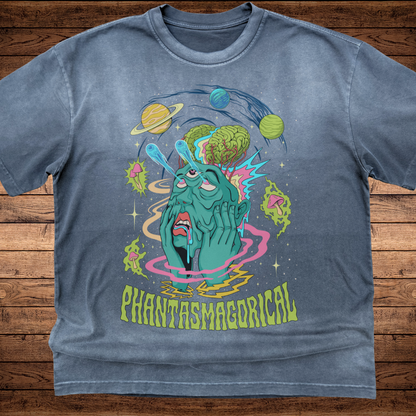 Macrodose - Ultra-Heavyweight Vintage Washed Oversized T-Shirt - 300 GSM