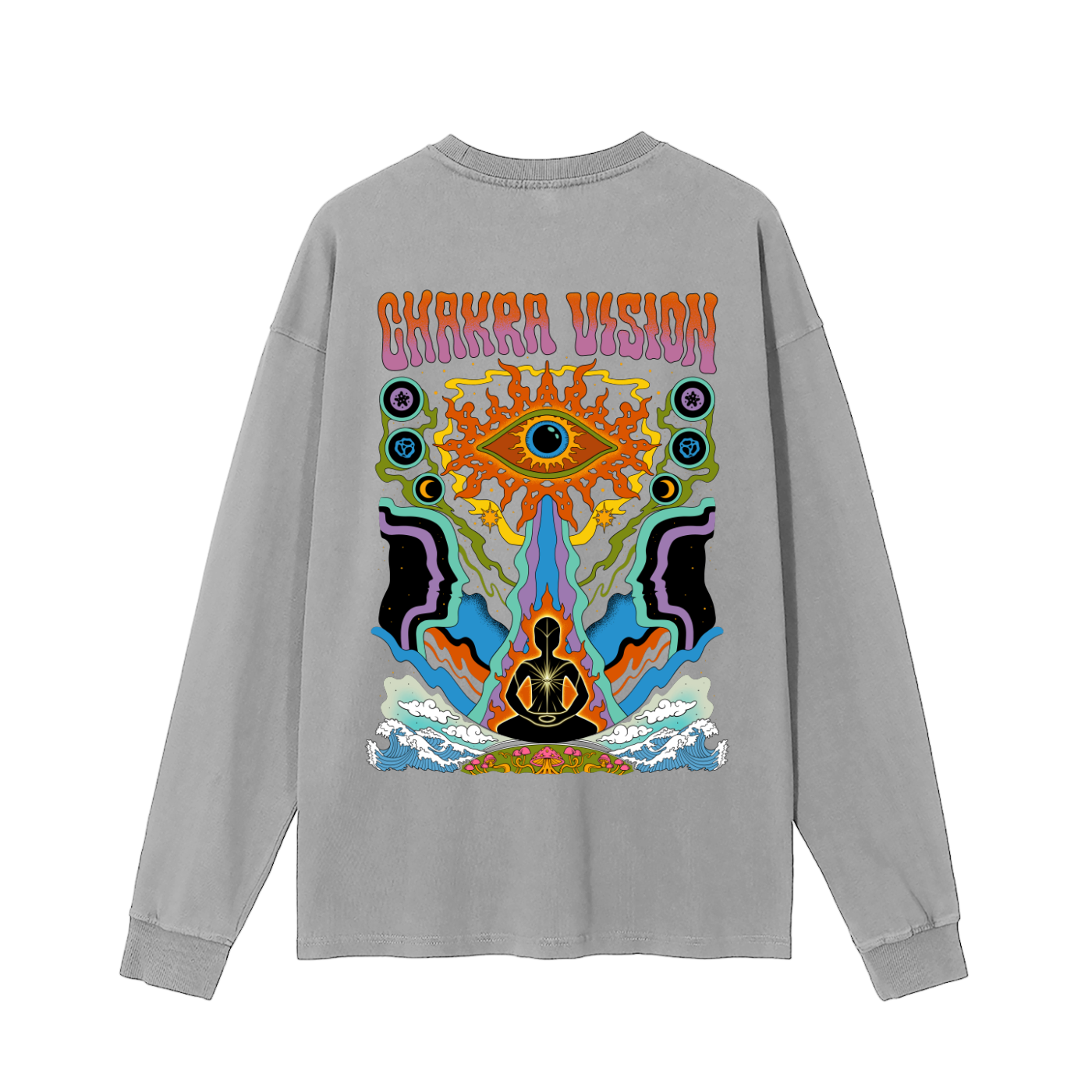 Chakra Vision - Vintage Washed Long Sleeve T-Shirt