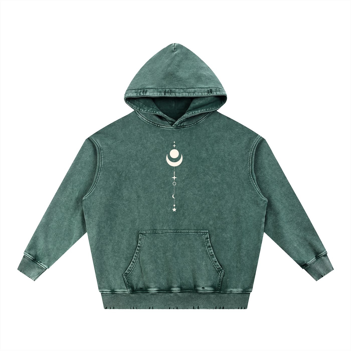 Existential - Snow Wash Hand-Frayed Heavyweight  Hoodie