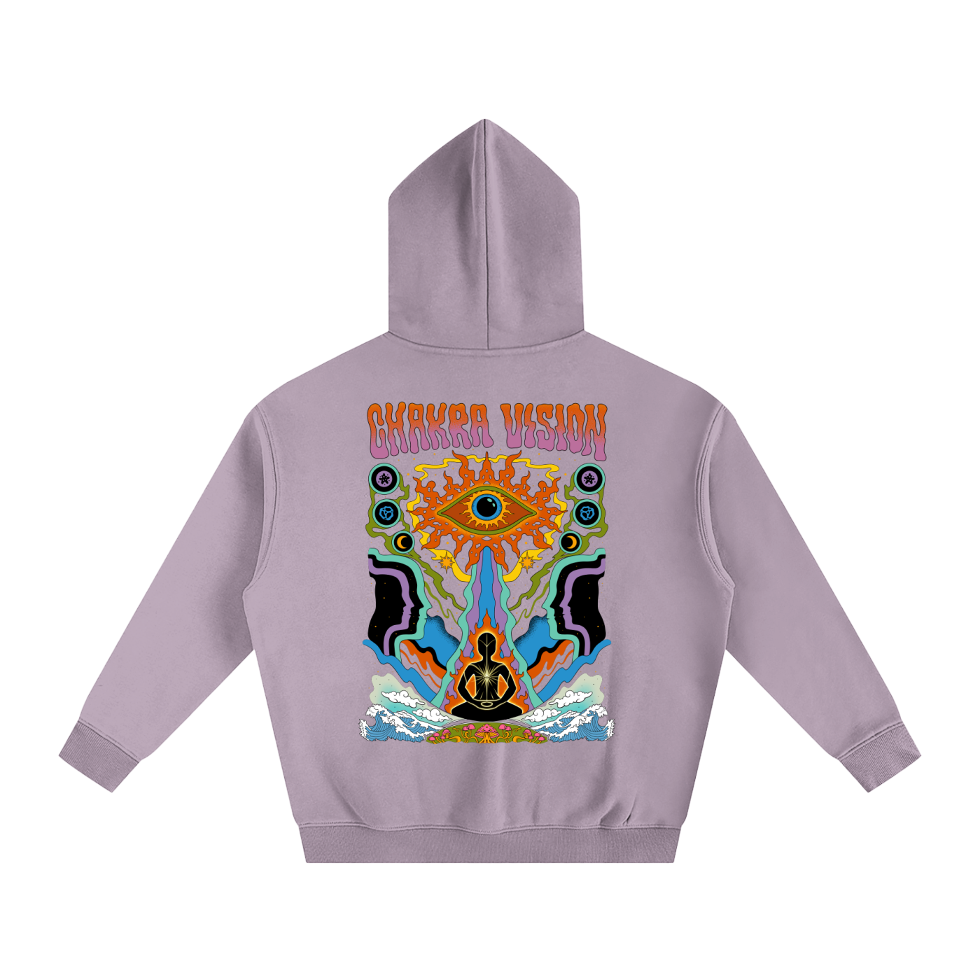 Chakra Vision - Oversize Fleeced Hoodie premium oversize fleeced hoodie by Phantasmagorical with ultra soft 350 gsm fleece