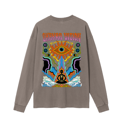 Chakra Vision - Vintage Washed Long Sleeve T-Shirt