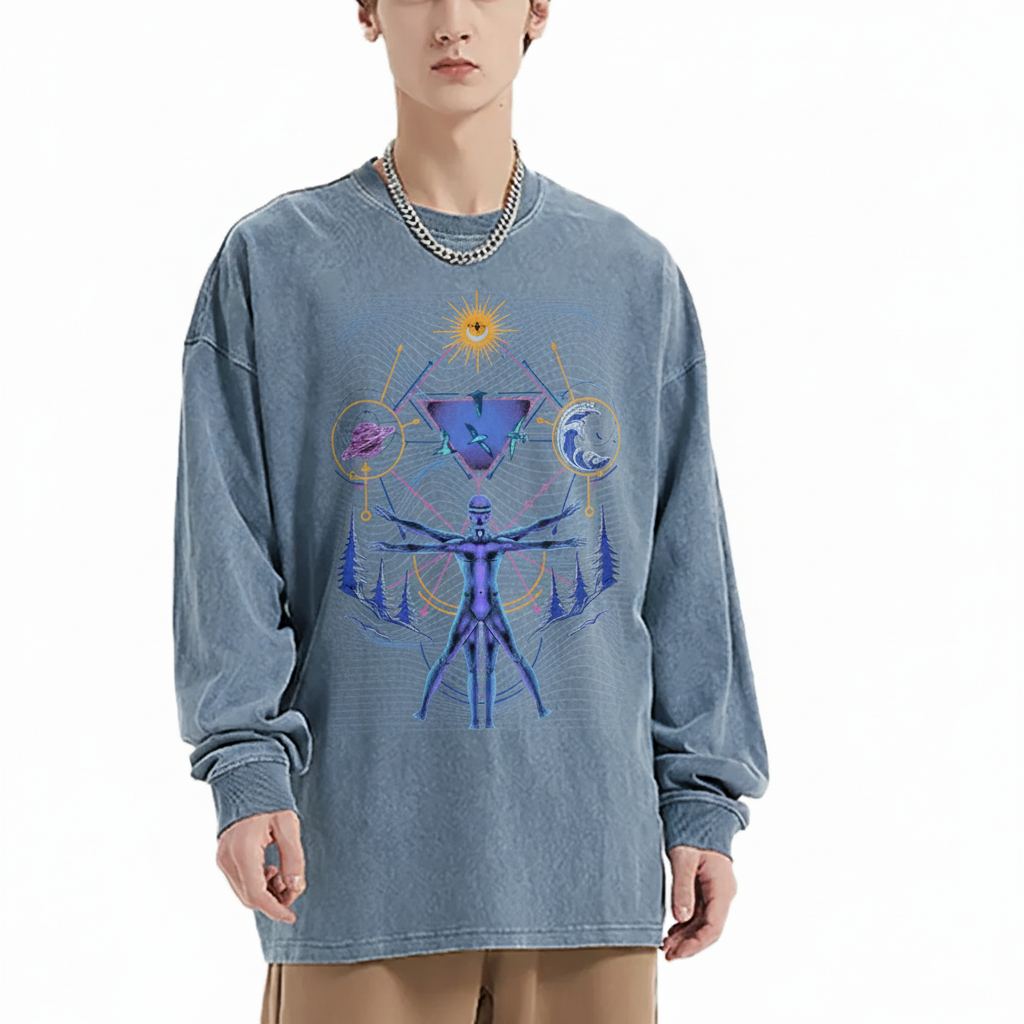 Interconnected - Vintage Washed Long Sleeve T-Shirt
