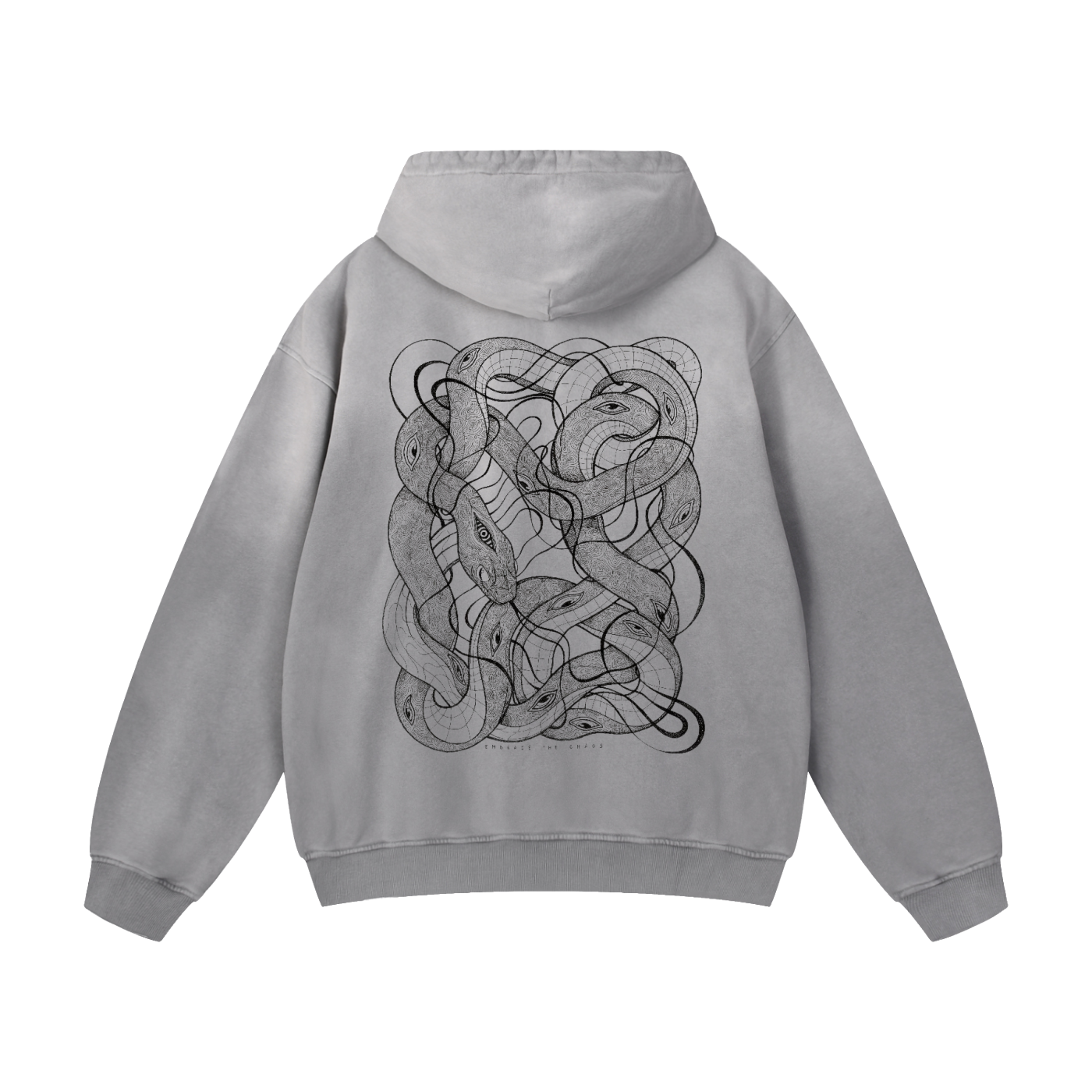 Embrace The Chaos - Heavyweight Sunfade Oversized Hoodie (Patakota Collab)