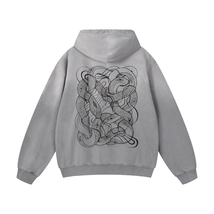 Embrace The Chaos - Heavyweight Sunfade Oversized Hoodie (Patakota Collab)