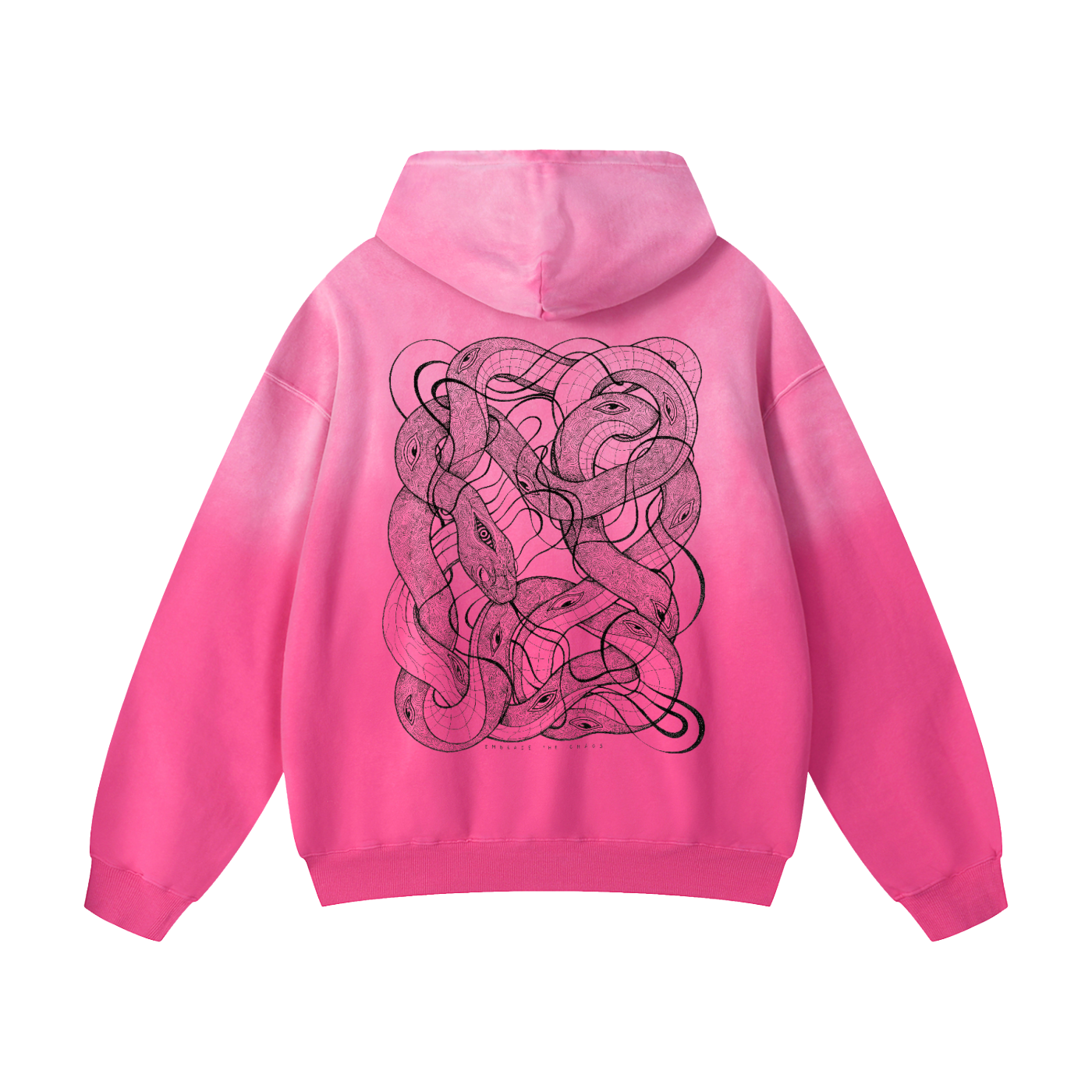 Embrace The Chaos - Heavyweight Sunfade Oversized Hoodie (Patakota Collab)