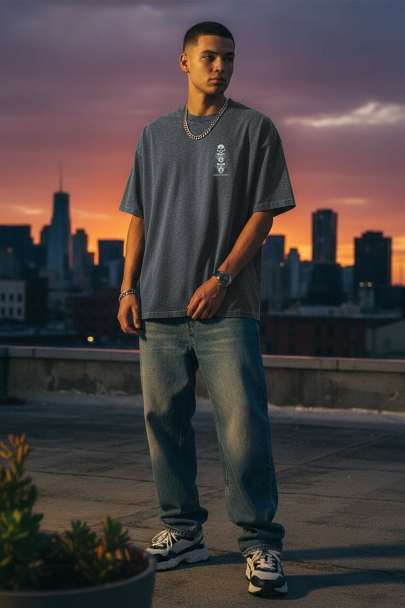 Metamorphosis (Back design) - Fluffy Vintage Washed  T-Shirt - 250 GSM (NEW)