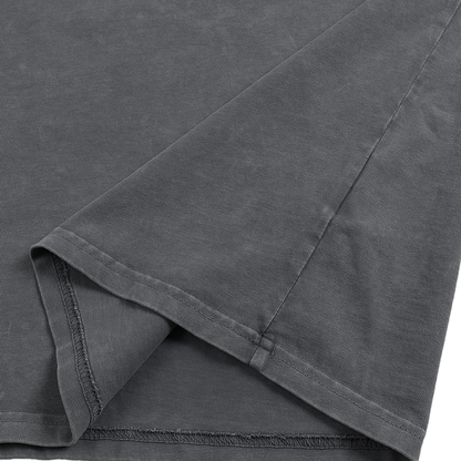 Cosmic Geometry - Snow Washed Oversized Cotton T-Shirt (HOT & NEW)