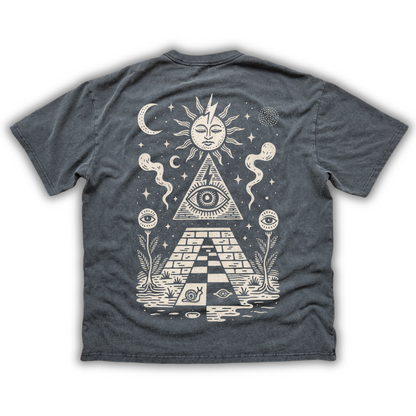 Future Pyramids -  Fluffy Vintage Washed  T-Shirt - 250 GSM (NEW)