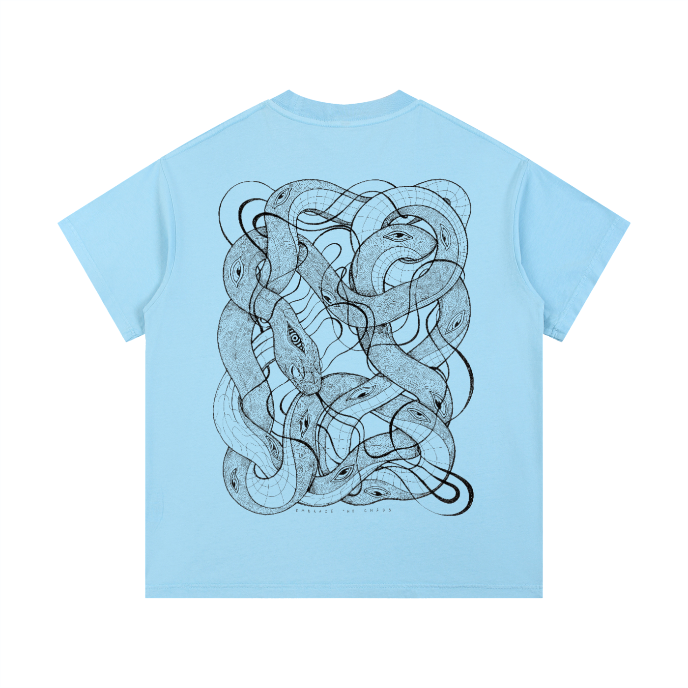 Embrace The Chaos - Vintage Wash Drop Shoulder Cotton T-Shirt (Patakota Collab)