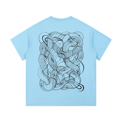 Embrace The Chaos - Vintage Wash Drop Shoulder Cotton T-Shirt (Patakota Collab)