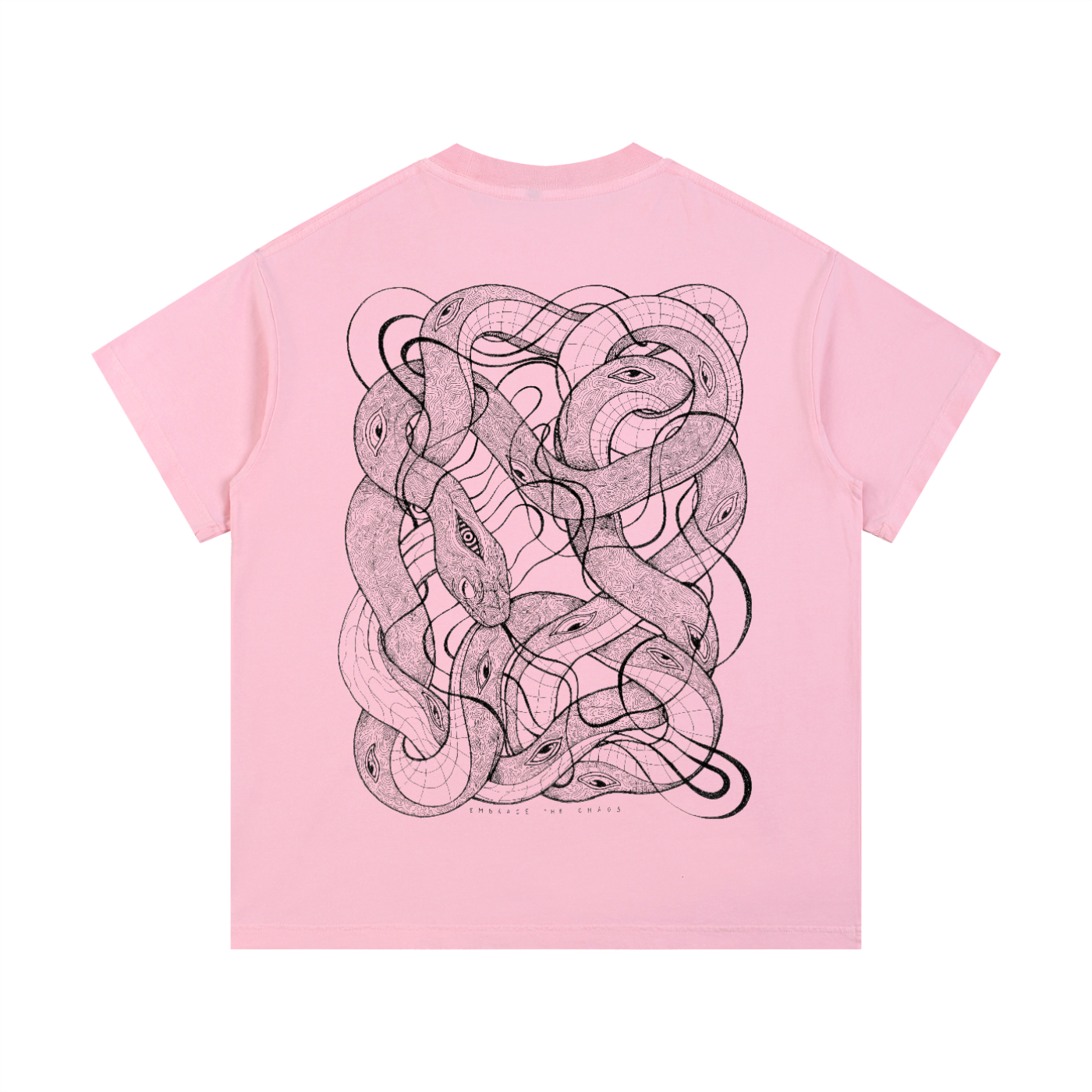 Embrace The Chaos - Vintage Wash Drop Shoulder Cotton T-Shirt (Patakota Collab)