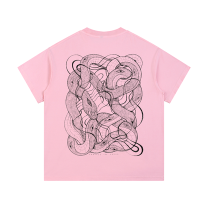 Embrace The Chaos - Vintage Wash Drop Shoulder Cotton T-Shirt (Patakota Collab)