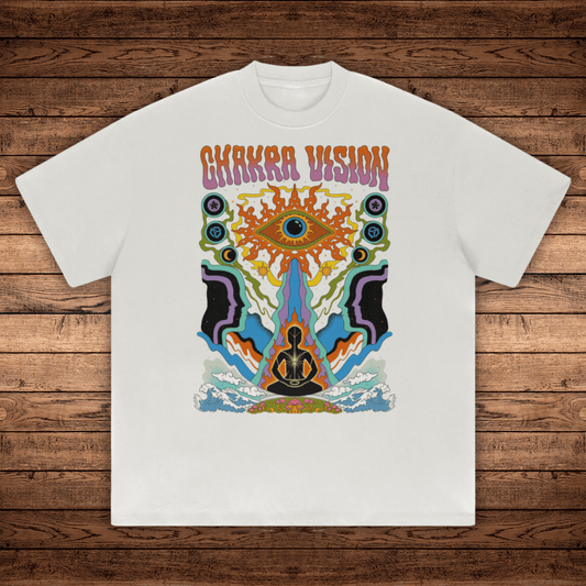 Chakra Vision - Absurdly Heavyweight Relaxed Fit T-shirt (425 GSM) - Phantasmagorical