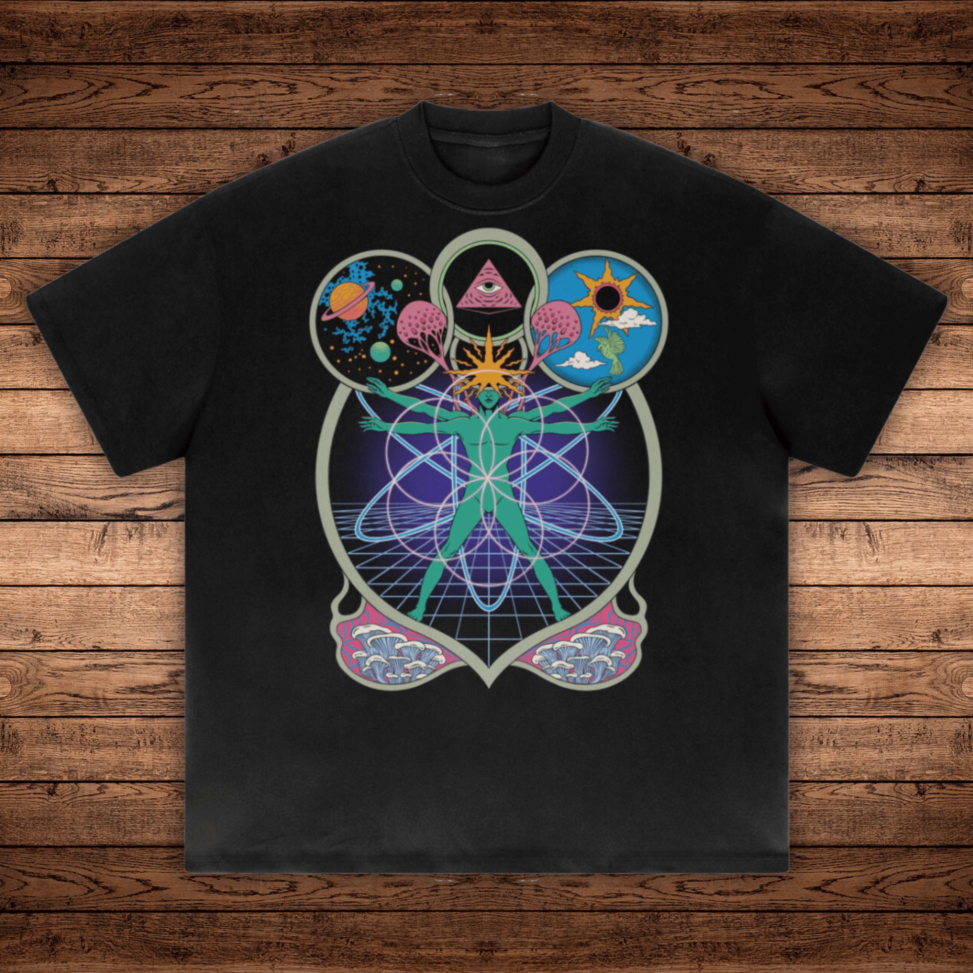 Connectedness - Absurdly Heavyweight Relaxed Fit T-shirt (425 GSM) - Phantasmagorical