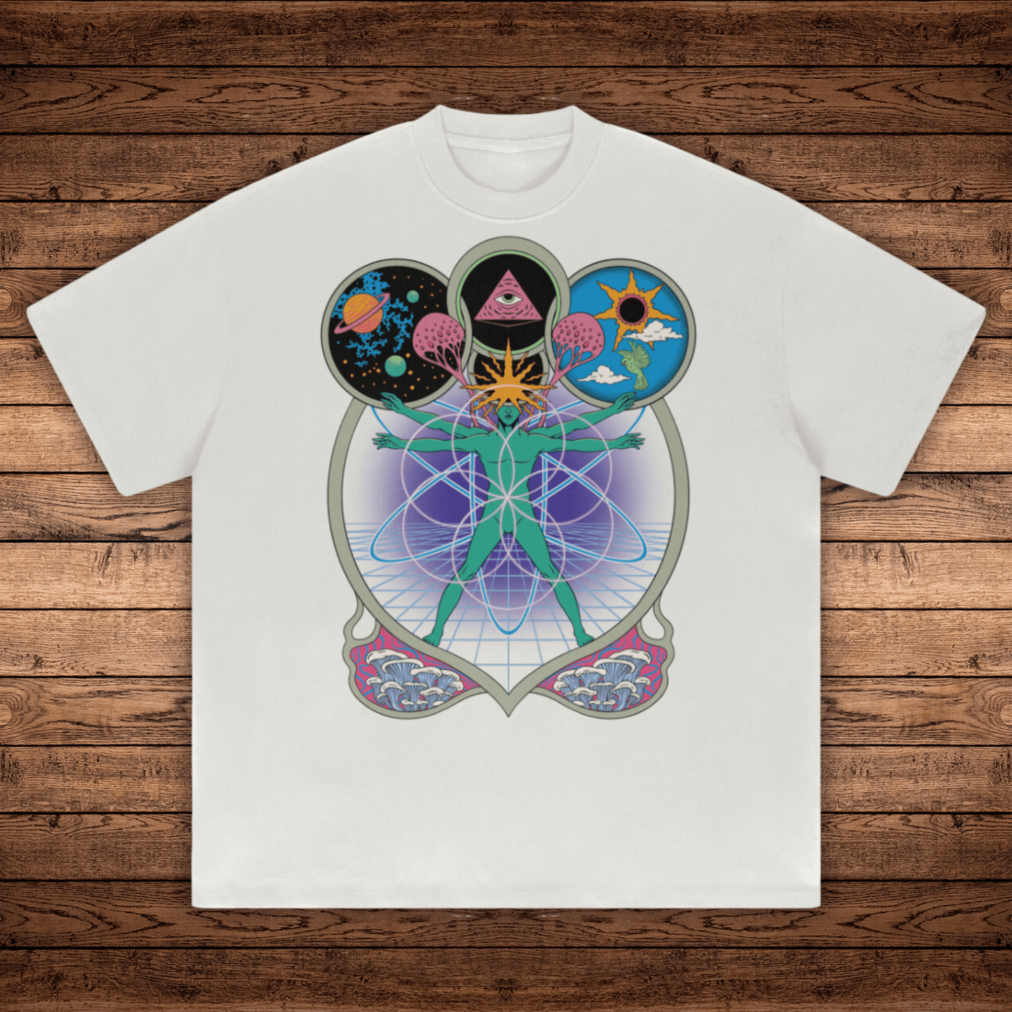 Connectedness - Absurdly Heavyweight Relaxed Fit T-shirt (425 GSM) - Phantasmagorical