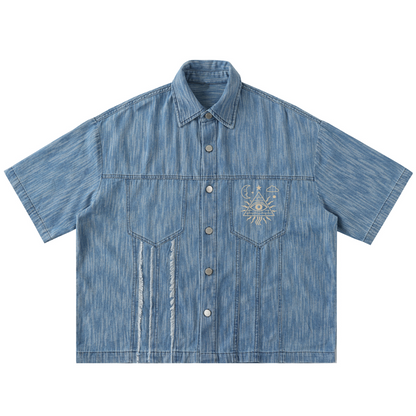 Dimensional Drift - Button Up Short-Sleeve Shirt (NEW)