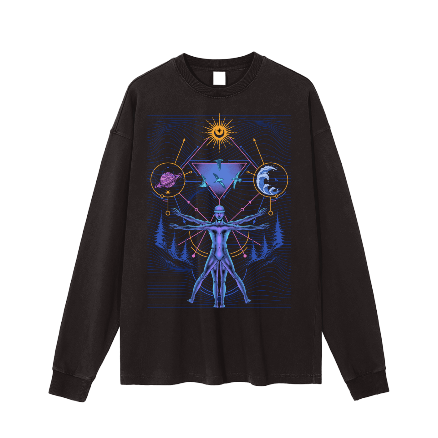 Interconnected - Vintage Washed Long Sleeve T-Shirt