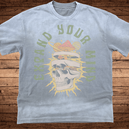 Expand Your Mind - Ultra - Heavyweight Vintage Washed Oversized T-Shirt - 300 GSM - Phantasmagorical