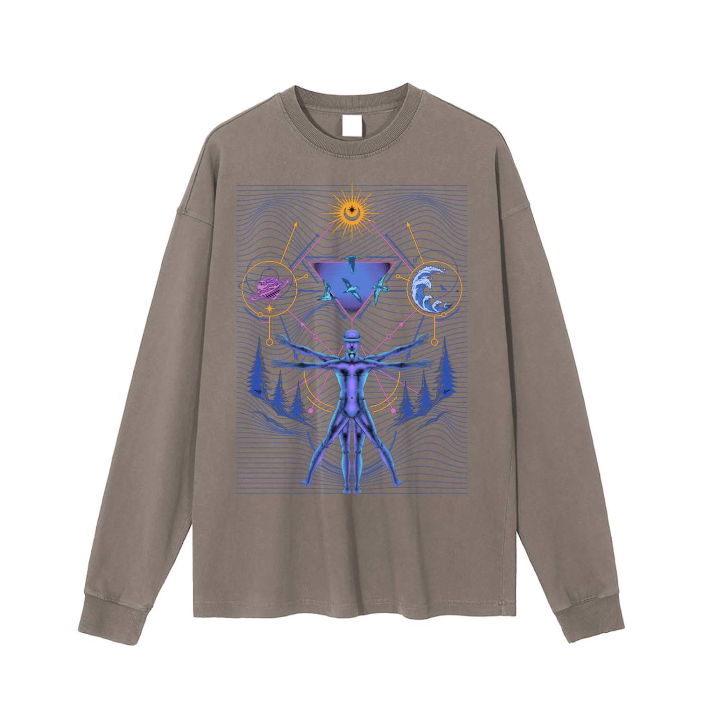 Interconnected - Vintage Washed Long Sleeve T-Shirt