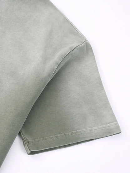 Duality of Perception - Ultra-Heavyweight Vintage Washed Oversized T-Shirt - 300 GSM