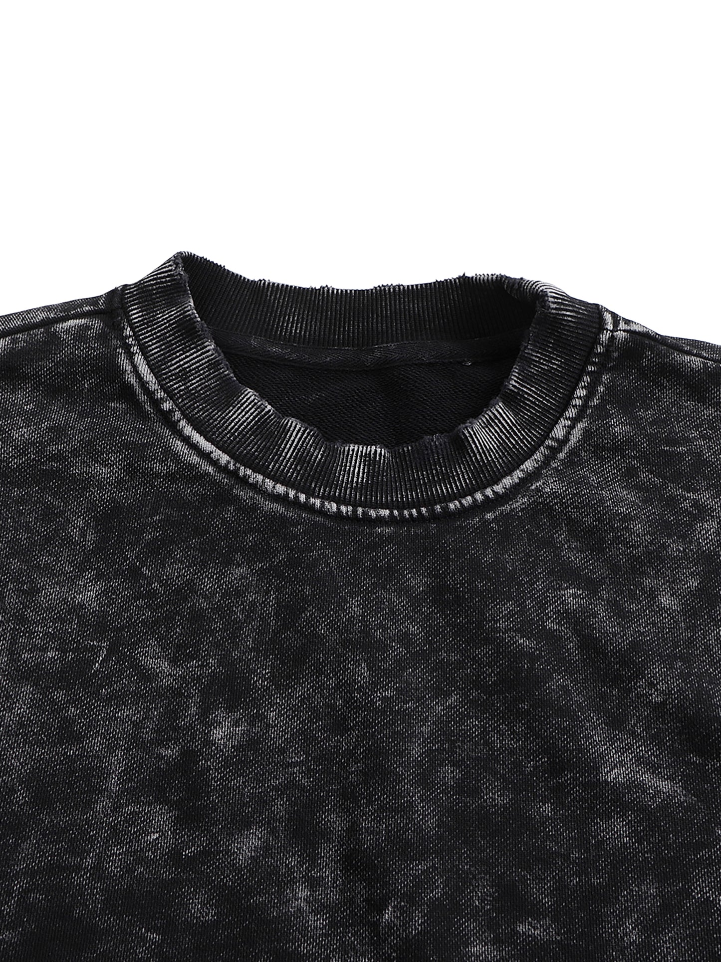 Paradigm - Snow Washed Hand-Frayed Heavyweight Sweatshirt (NEW)