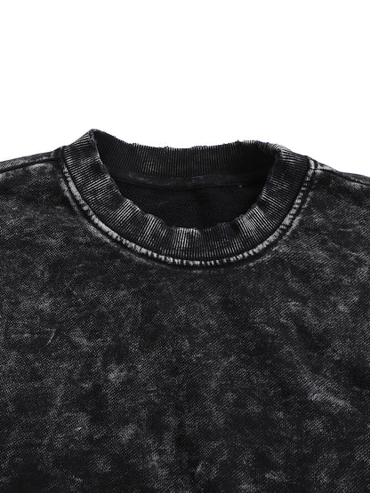 Paradigm - Snow Washed Hand-Frayed Heavyweight Sweatshirt (NEW)