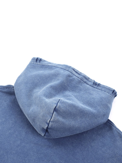 Existential - Snow Wash Hand-Frayed Heavyweight  Hoodie
