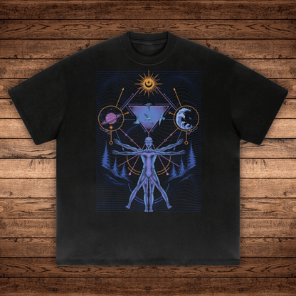 Interconnected - Absurdly Heavyweight Relaxed Fit T-shirt (425 GSM) - Phantasmagorical