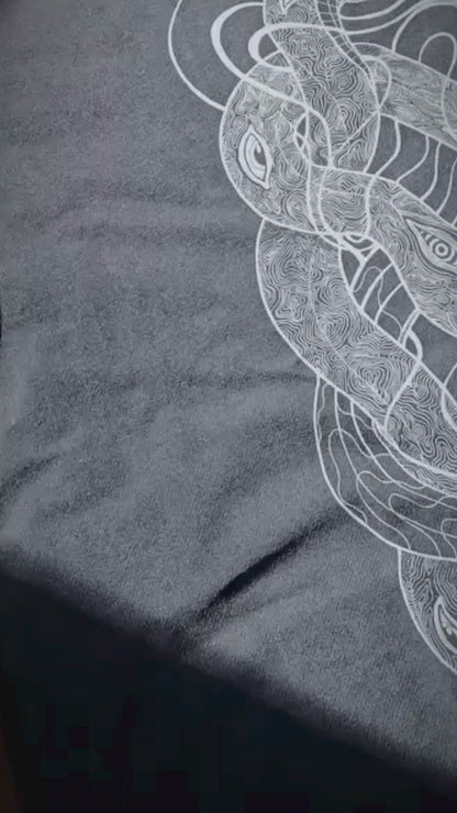 Embrace the Chaos - Snow Wash Raw-Hem Boxy T-shirt - Phantasmagorical X Patakota Collab