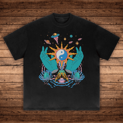Yin / Yang - Absurdly Heavyweight Relaxed Fit T-shirt (425 GSM) - Phantasmagorical