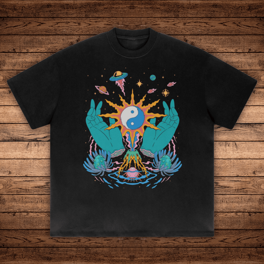 Yin / Yang - Absurdly Heavyweight Relaxed Fit T-shirt (425 GSM) - Phantasmagorical