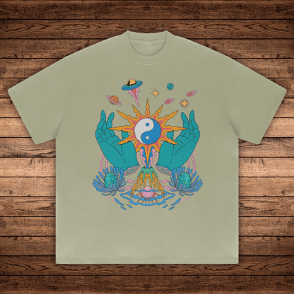 Yin / Yang - Absurdly Heavyweight Relaxed Fit T-shirt (425 GSM) - Phantasmagorical